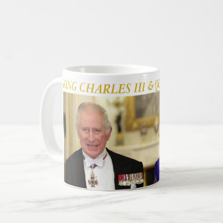 Caneca De Café King Charles Third and Queen Camilla 