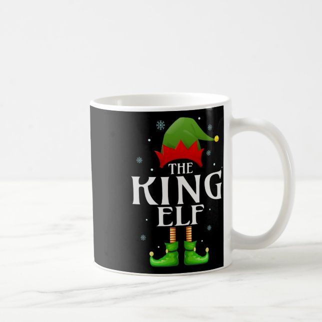 Caneca De Café King Elf Xmas Matching Family Group Gran (Direita)