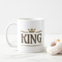KING - Grande Letra Real Medieval da Coroa
