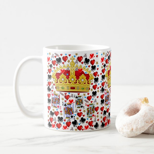 Caneca De Café King Hearts Mug (Com Donut)