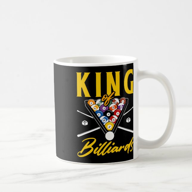 Caneca De Café King Of Billiards Piscina Snooker Billiards Rack C (Direita)