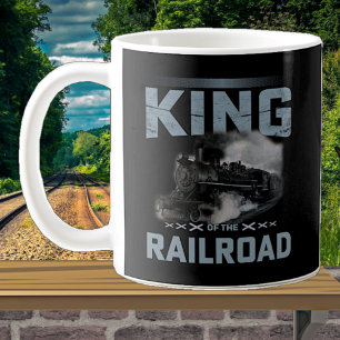 Caneca De Café King of the Railroad Steam Train Locomotive