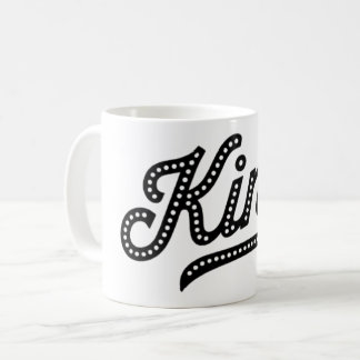 Caneca De Café King Typography elegant Design