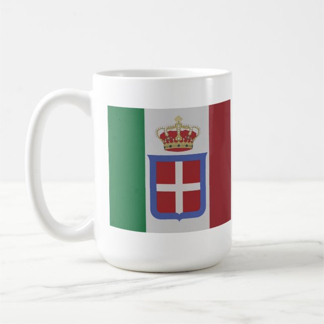 Caneca De Café Kingdom of Italy flag  (Esquerda)