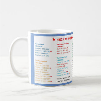 Caneca De Café Kings and Queens of England Mug