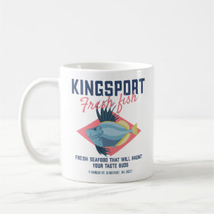 Caneca De Café Kingsport Fresh Fish Lovecraftian