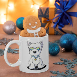 Caneca De Café KiniArt Groovy Westie
