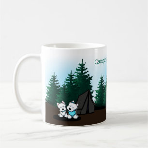 Caneca De Café KiniArt Westie Camping Coffee Mug