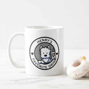 Caneca De Café KiniArt Westie Personalizado Mug