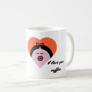 Caneca De Café Kiss Emoji