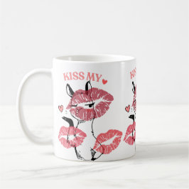 Caneca De Café Kiss My Heart Llama Tee