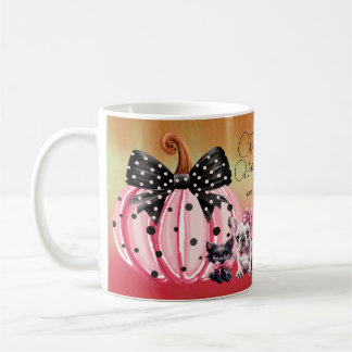 Caneca De Café Kisses Hallloween Bulldog Francês Citação de Gato