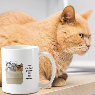 Caneca De Café Kit de Iniciação de Lady Cat