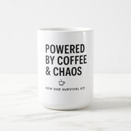 Caneca De Café Kit de Sobrevivência do Novo Pai Alimentado por Ca