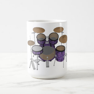 Caneca De Café Kit De Tambor De 5 Peças: Término da violação