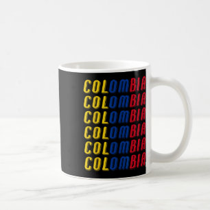 Caneca De Café Kit de Uniforme de Futebol com Bandeira Colombiana