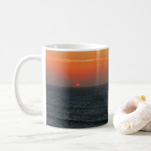 Caneca De Café Kitesurfing no por do sol