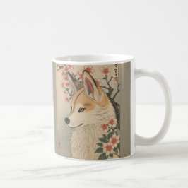 Caneca De Café Kitsune & cherry blossom