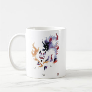 Caneca De Café Kitsune Mítico Tradicional