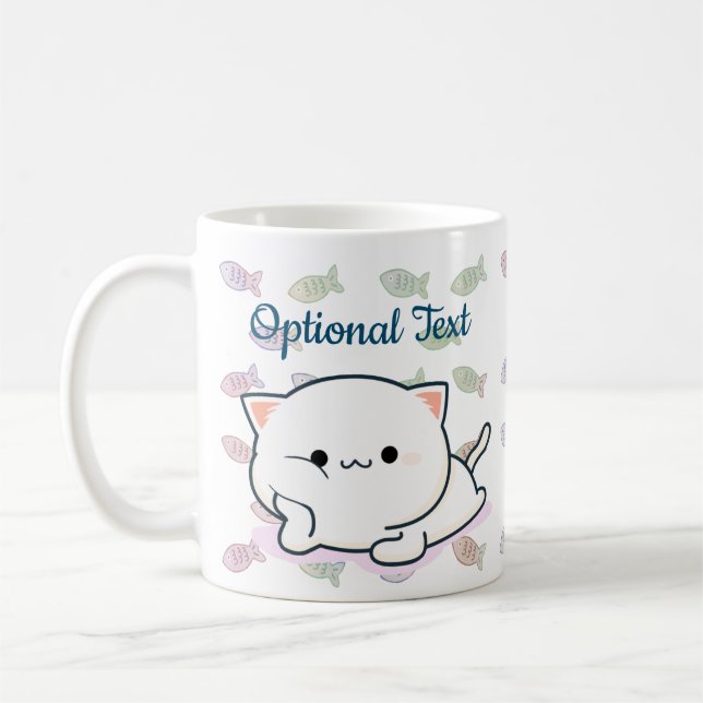 Caneca De Café Kitten Cheeky Estilo Kawaii (Esquerda)