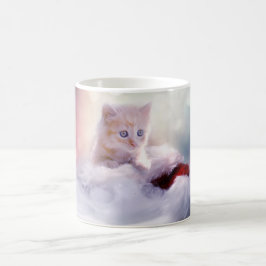 Caneca De Café Kitten Natal