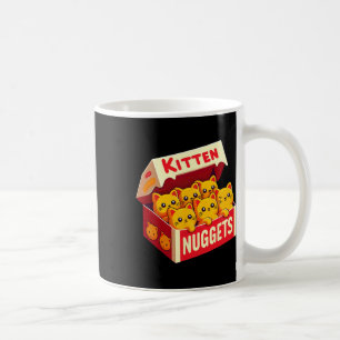 Caneca De Café Kitten Nuggets Comida Pun Gato Pover Gift Galinha