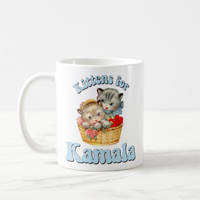 Caneca De Café Kittens para Kamala (Esquerda)