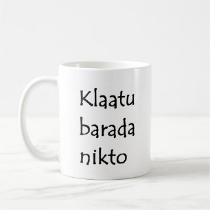 Caneca De Café klaatu barada nikto