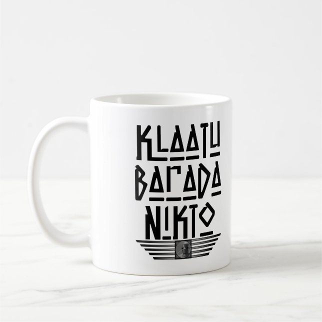 Caneca De Café Klaatu Barada Nikto Coffee Mug (Esquerda)