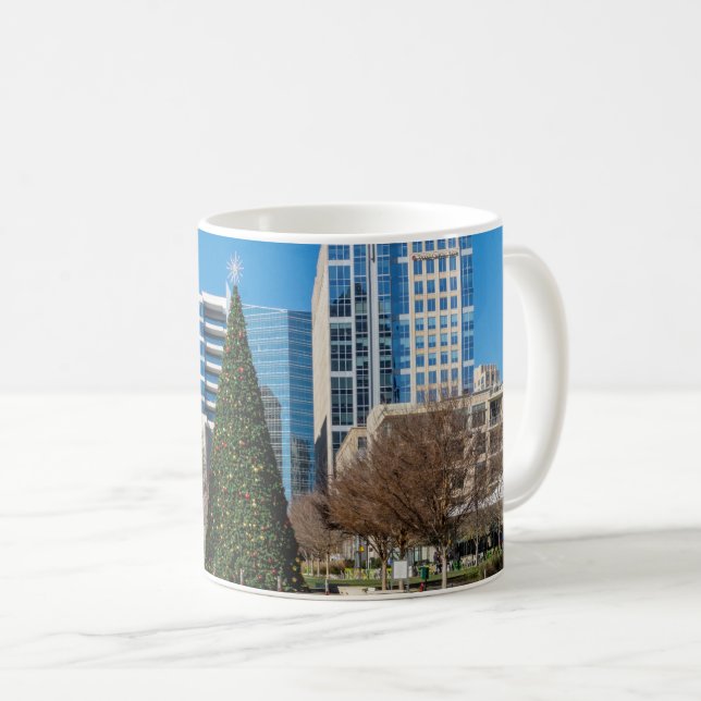 Caneca De Café Klyde Warren Dallas Coffee Mug de Natal (Frente Esquerda)