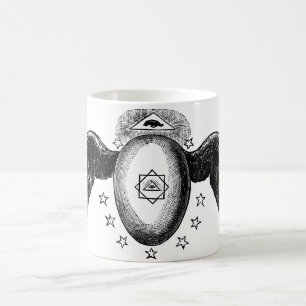 Caneca De Café Kneph All Observing Eye Masonic Símbolo
