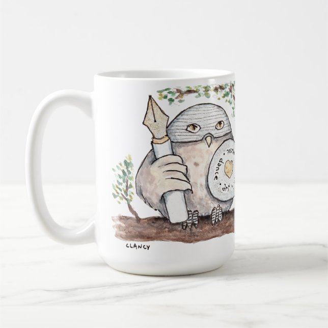 Caneca De Café Knight Owl (Esquerda)