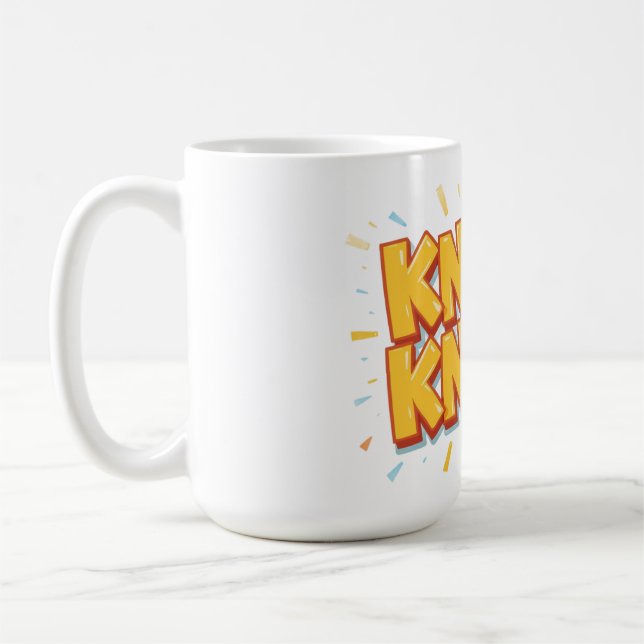 Caneca De Café Knock knock  (Esquerda)
