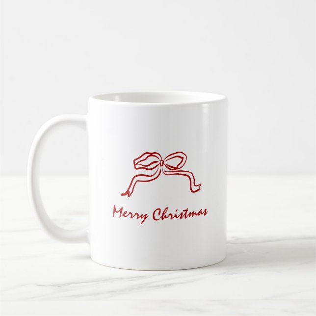 Caneca De Café Knot Modern Christmas (Esquerda)