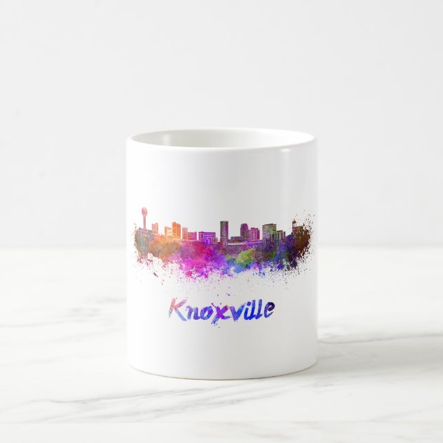 Caneca De Café Knoxville skyline in watercolor (Centro)