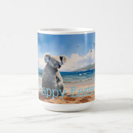 Caneca De Café Koala assistindo o Felz pascoa oceânico
