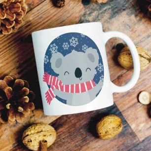 Caneca De Café Koala Bear Mug no Natal