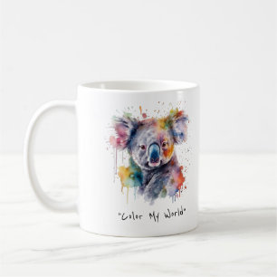 Caneca De Café Koala Cuddles em Cor, personalizado