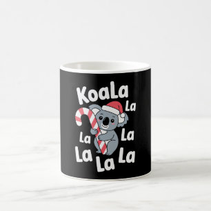 Caneca De Café Koala La Natal Chapéu de Papai Noel Cane Xmas