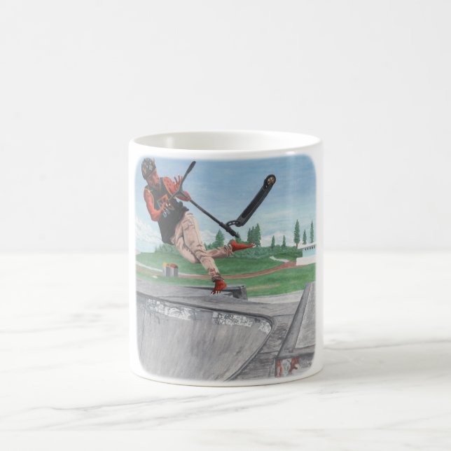 Caneca De Café Kobold Kick Patinete Truques Fantasia Art Coffee M (Centro)