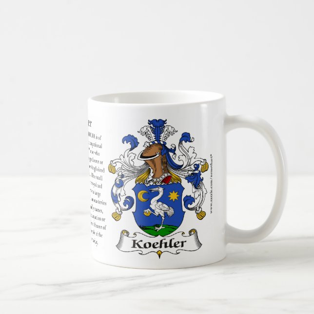 Caneca De Café Koehler, a origem, o significado e a crista (Direita)