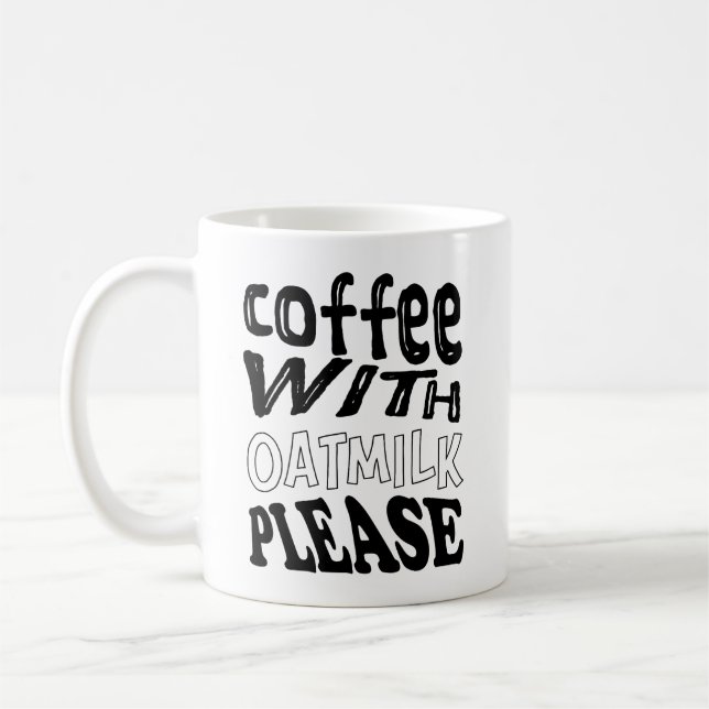 Caneca De Café koffie met havermelk (Esquerda)