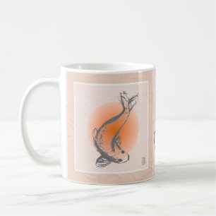 Caneca De Café Koi Fish Peixes Mug
