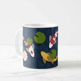 Caneca De Café Koi Fish Pond Coffee Mug