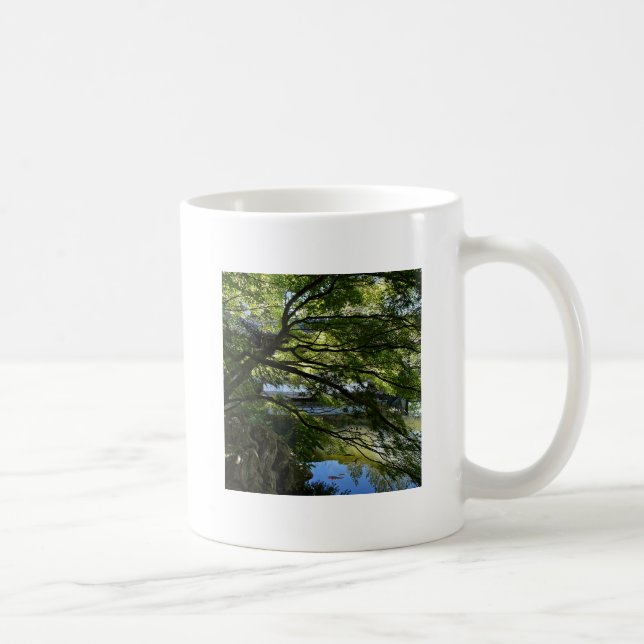 Caneca De Café Koi Pond no Jardim Chinês (Direita)