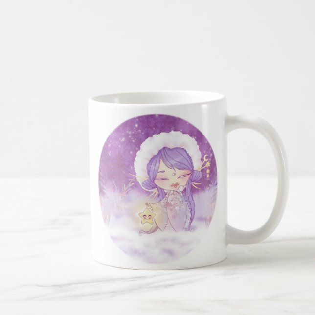 Caneca De Café Kokeshi Estrelado (Direita)