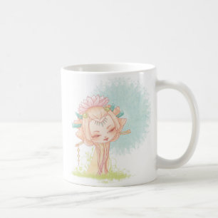 Caneca De Café Kokeshi Lotus