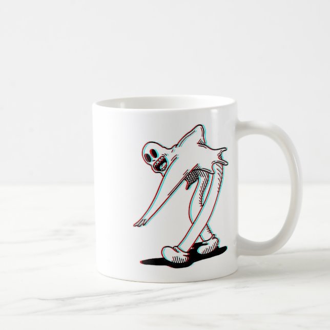 Caneca De Café Koko O Palhaço Ghost Glitch Dança (Direita)