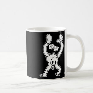 Caneca De Café Koko O Palhaço Ghost Lucky Dice Handstand Gótico C
