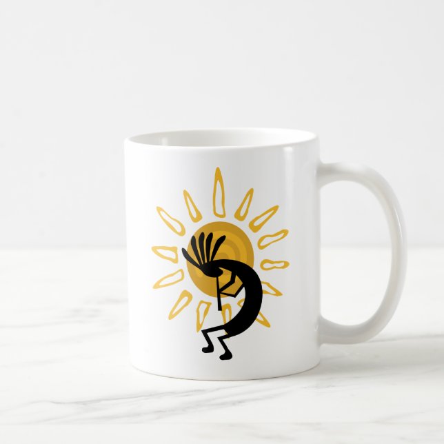 Caneca De Café Kokopelli Dourada Mugs (Direita)